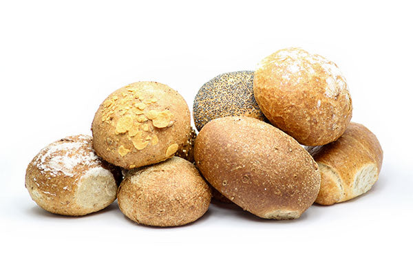 Blandede grove rundstykker