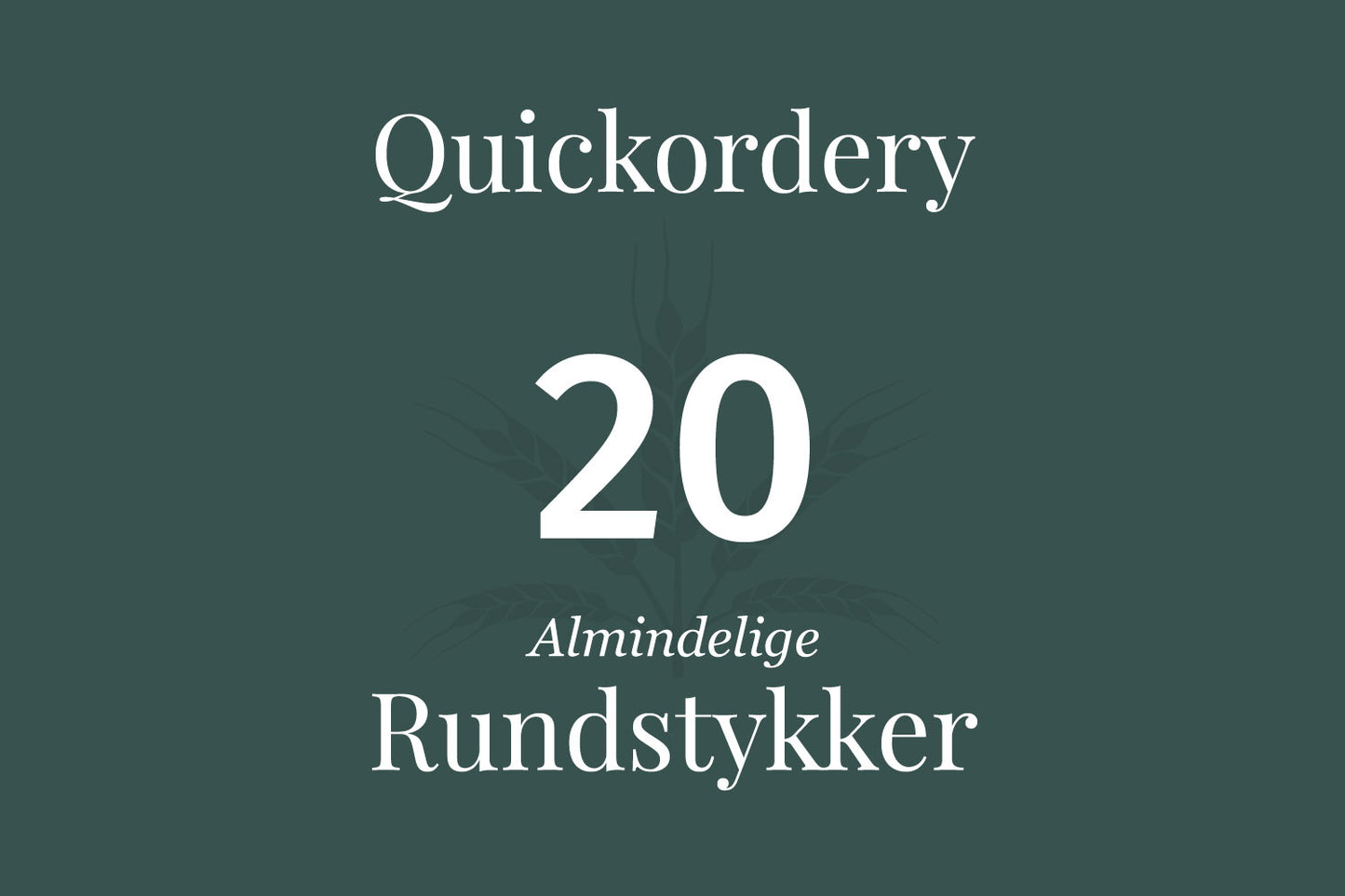 20 alm. rundstykker