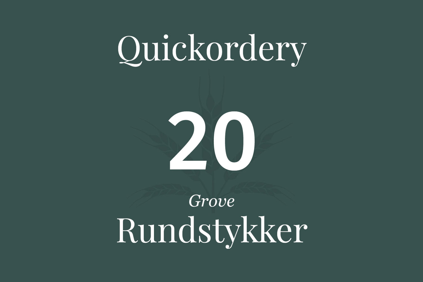 20 grove rundstykker